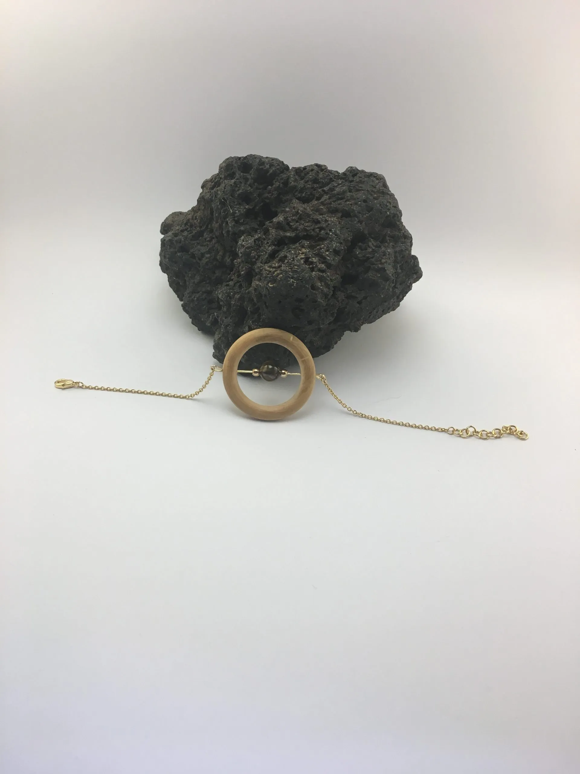 Bracelet Anneau Oeil du tigre, œil du tigre