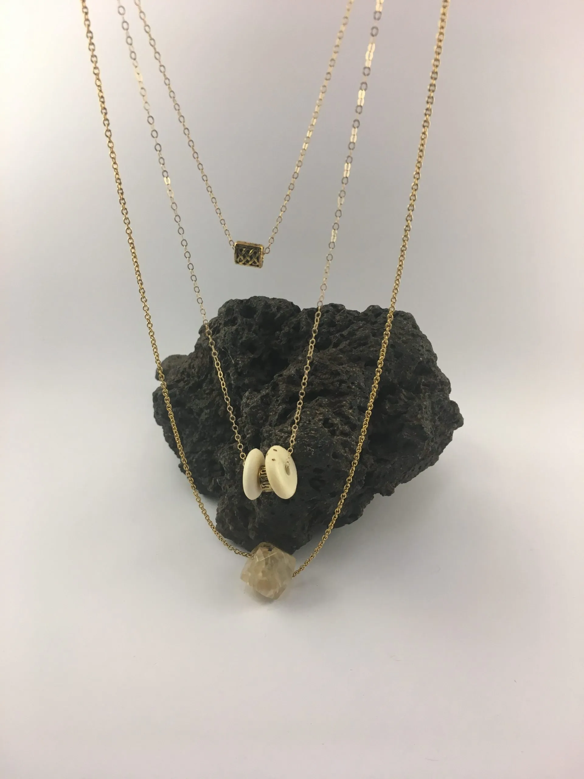 Collier « J’ai L’Esprit Vintage et Zen-Agate », agate
