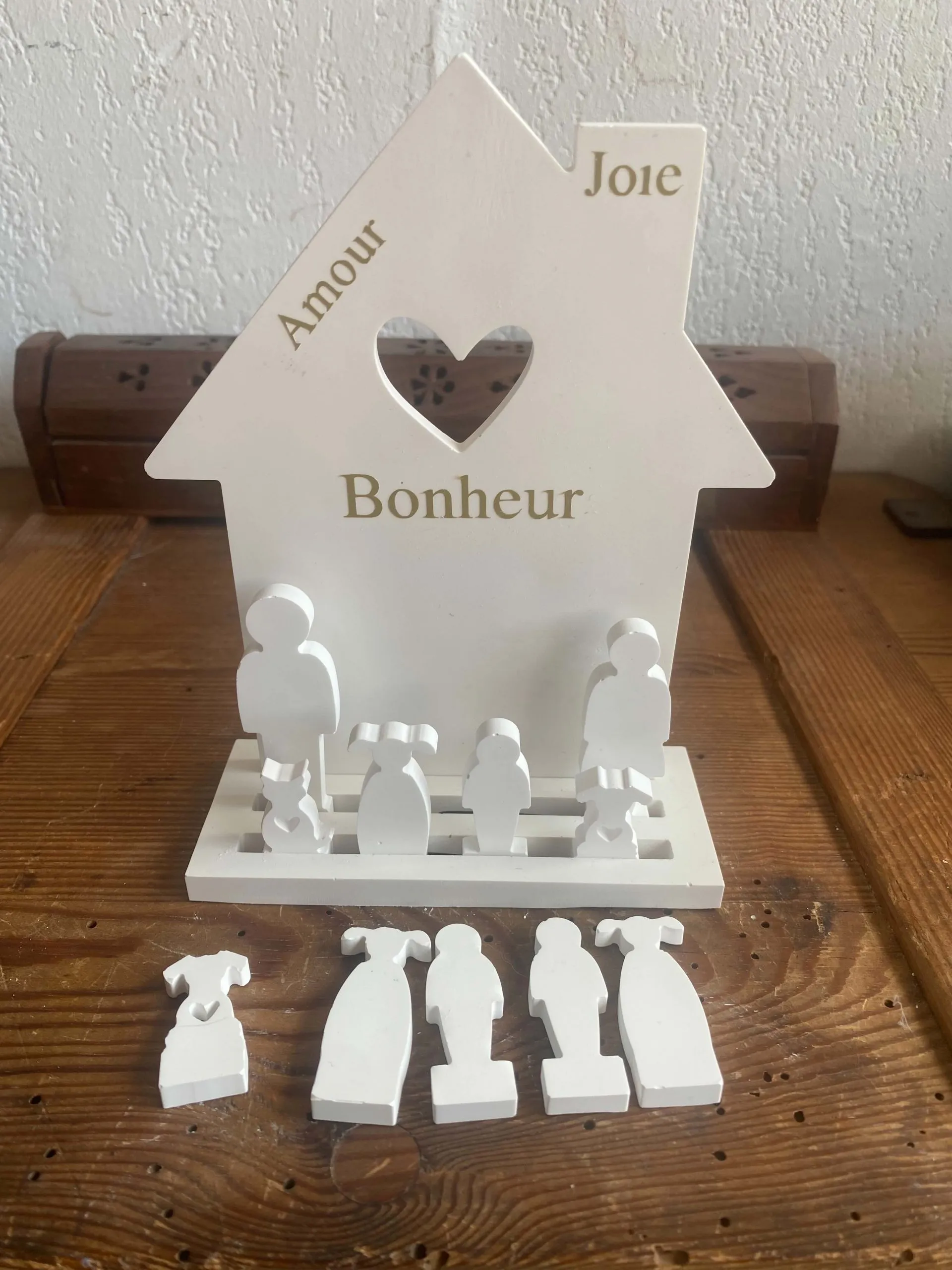 Maison de famille blanche, poudre minérale & mica