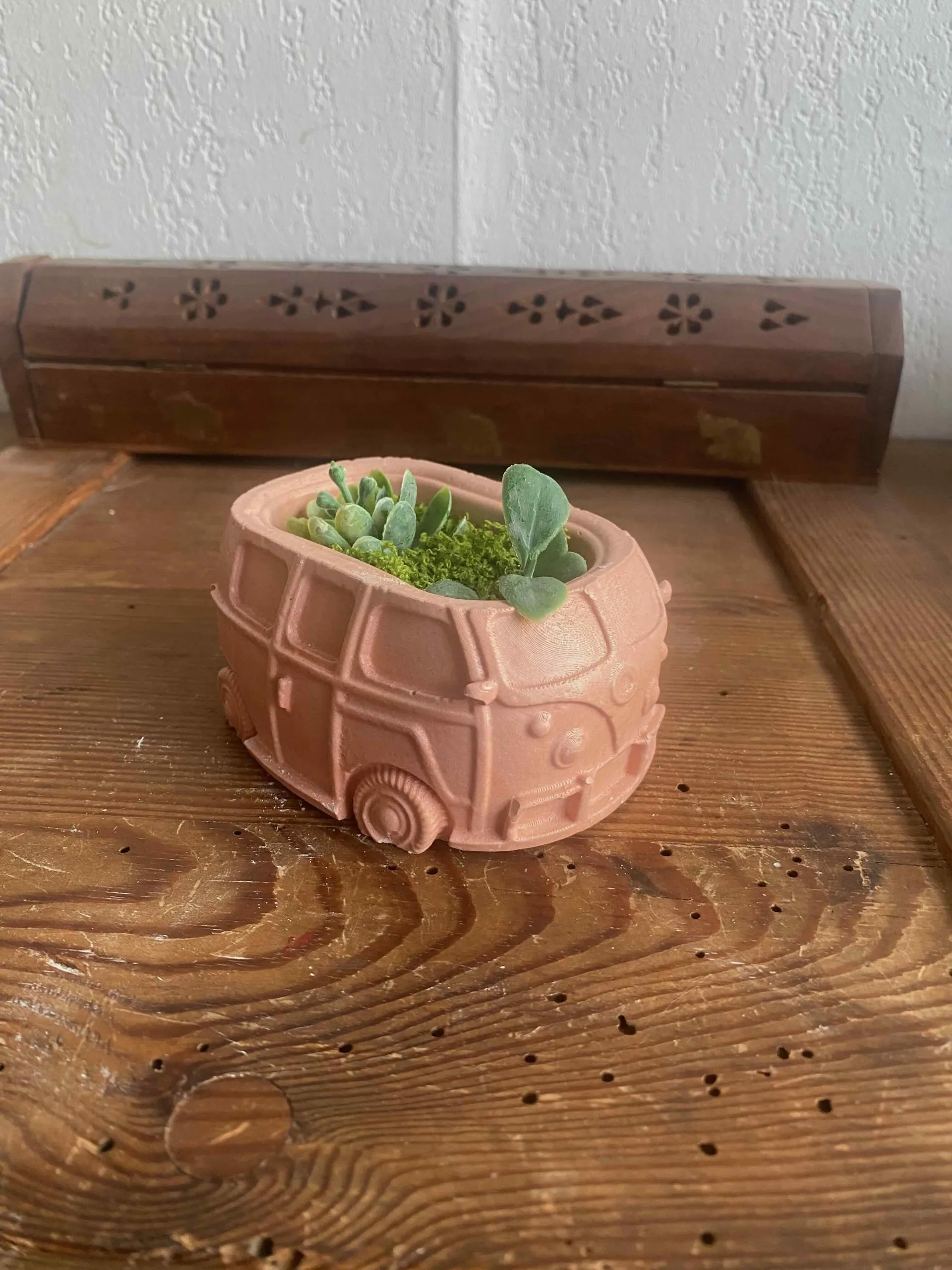 Pot de fleur, combi rose, poudre minérale & mica